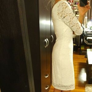 Laundry by Shelli Segal white lace dress sz6
