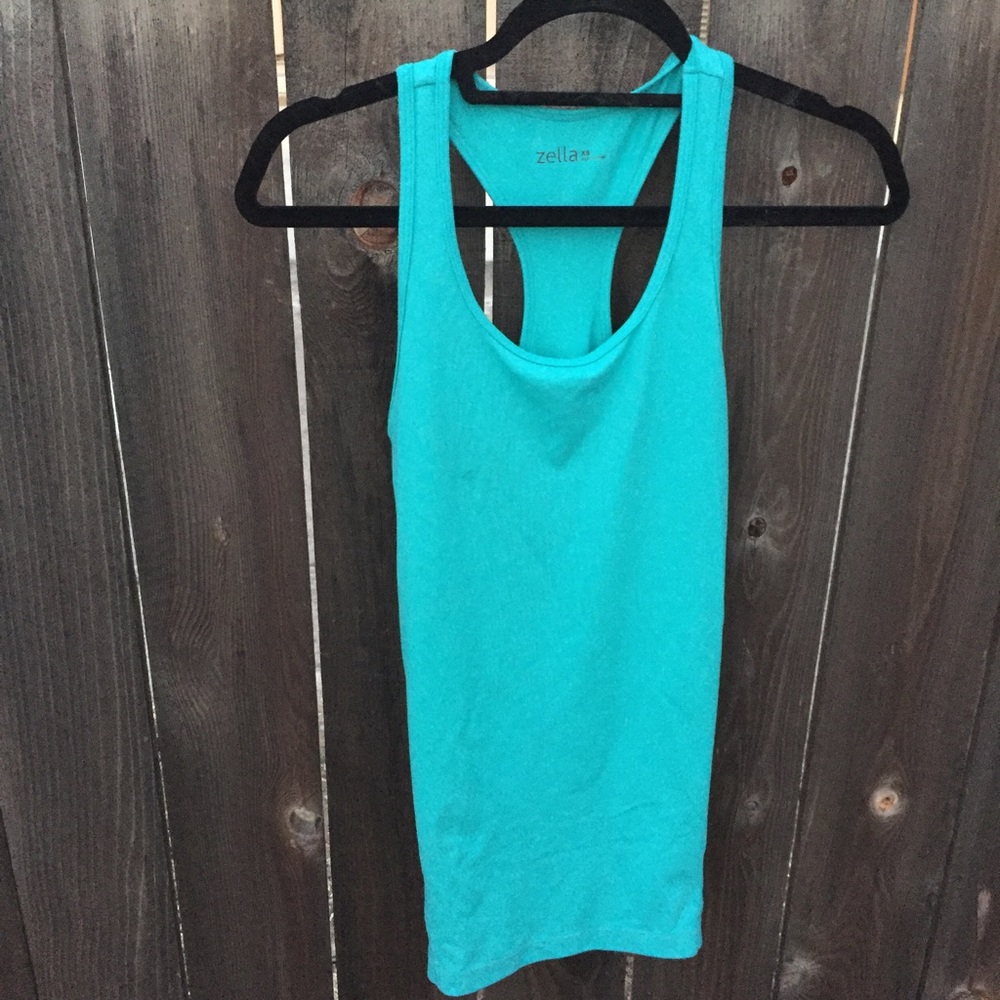 ZELLA WORKOUT TOP SZ XS AQUA FITNESS ACTIVE YOGA