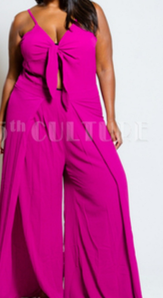Plus size. SPAGHETTI Strape  JUMPSUIT.