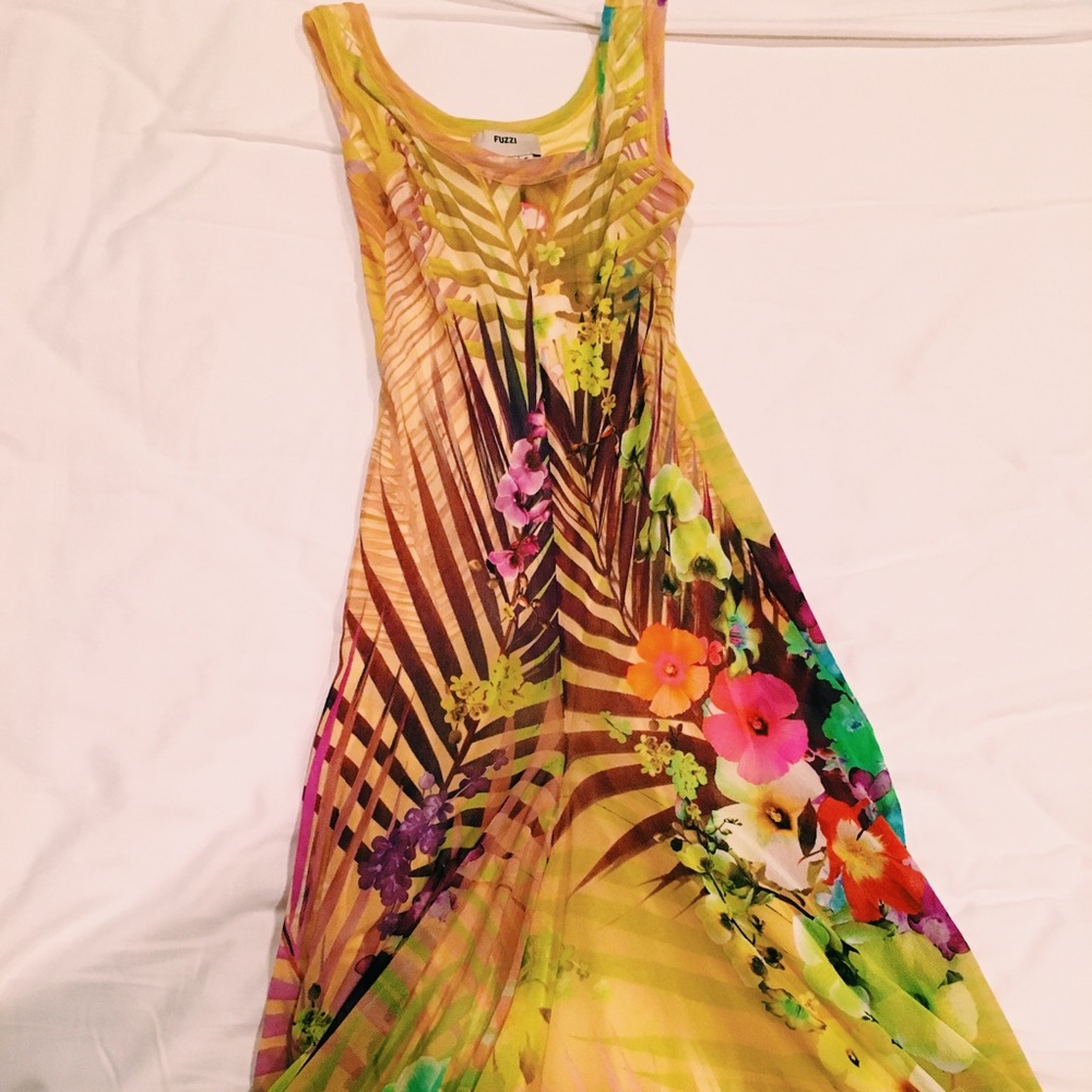 FUZZI NWOT Italian Designer Maxi Dress