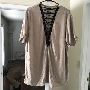 Laced front dress