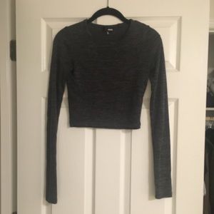 Wilfred free gray marl crop top
