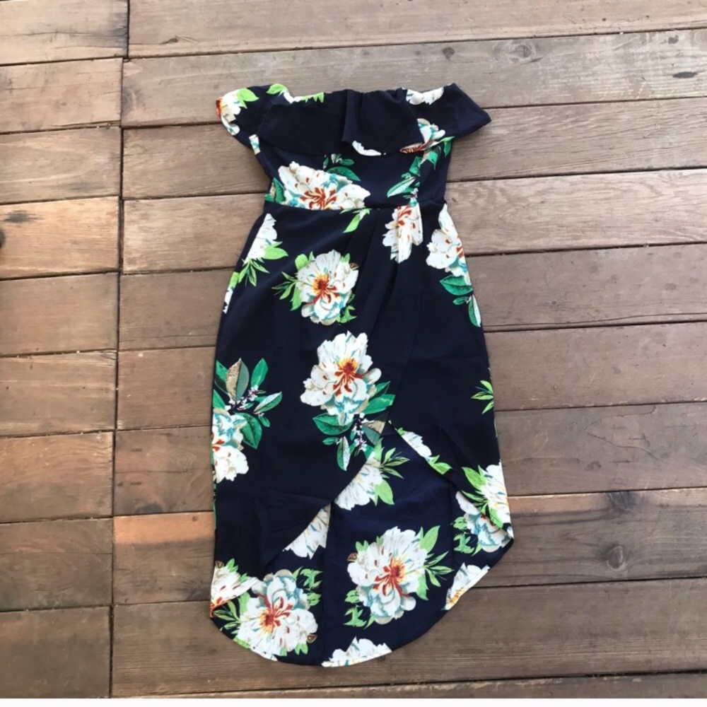 Off the shoulder ruffle dress