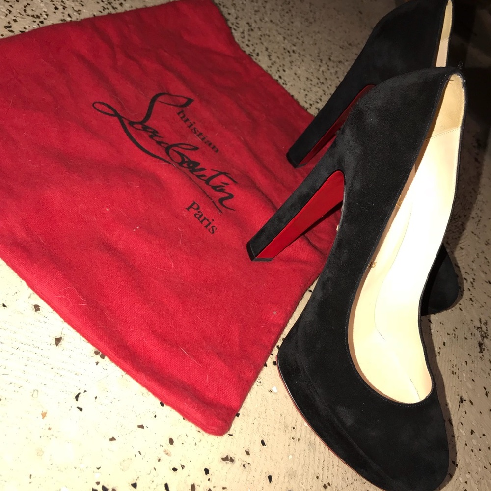 Authentic Christian Louboutin Suede Pumps