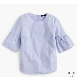 J crew button back bell sleeve top sz 10 g2264