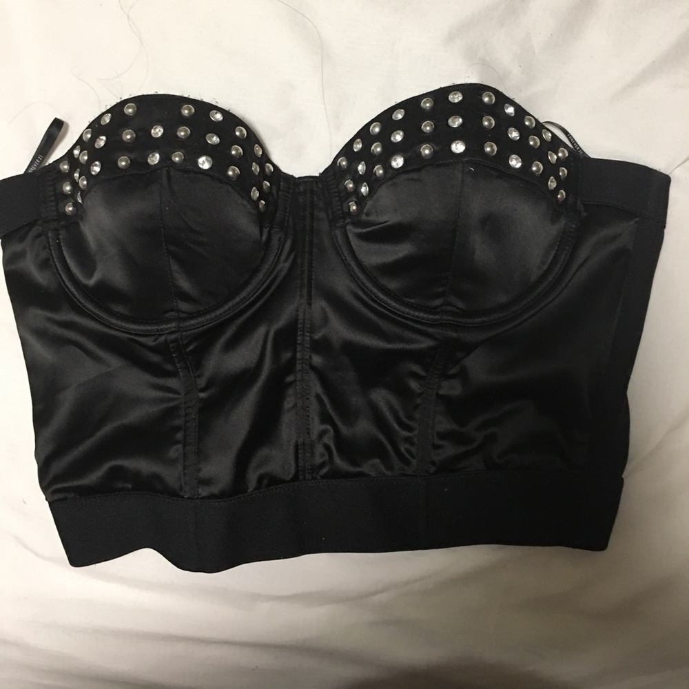 Black studded bustier. From forever21 never worn.