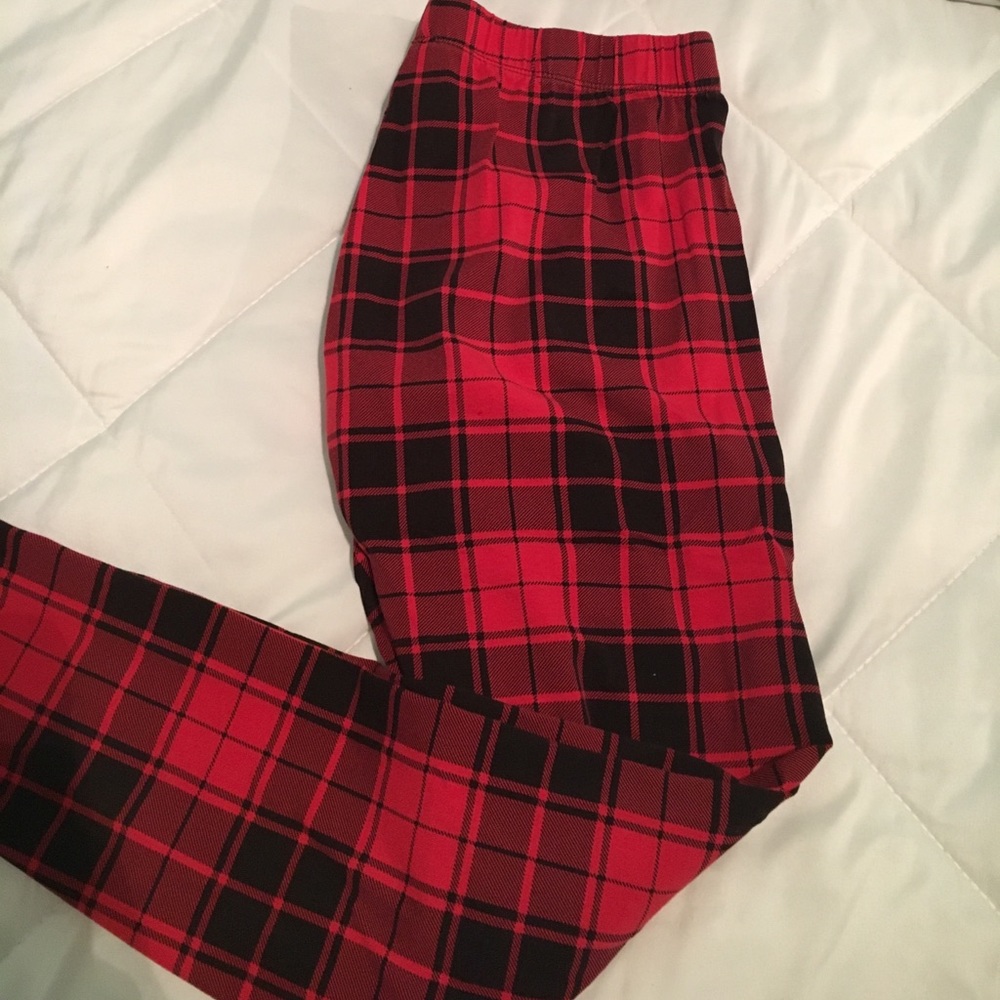 Plaid leggings