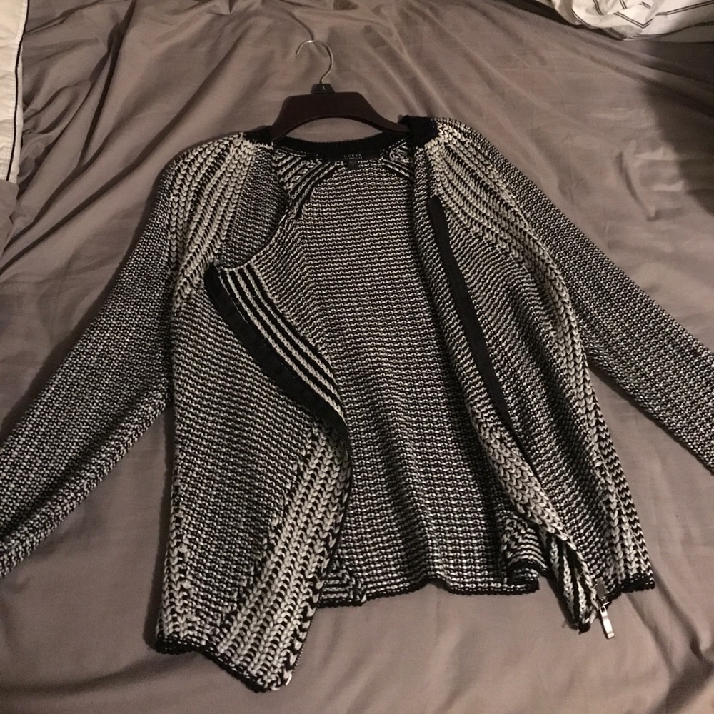 Guess zip up sweater