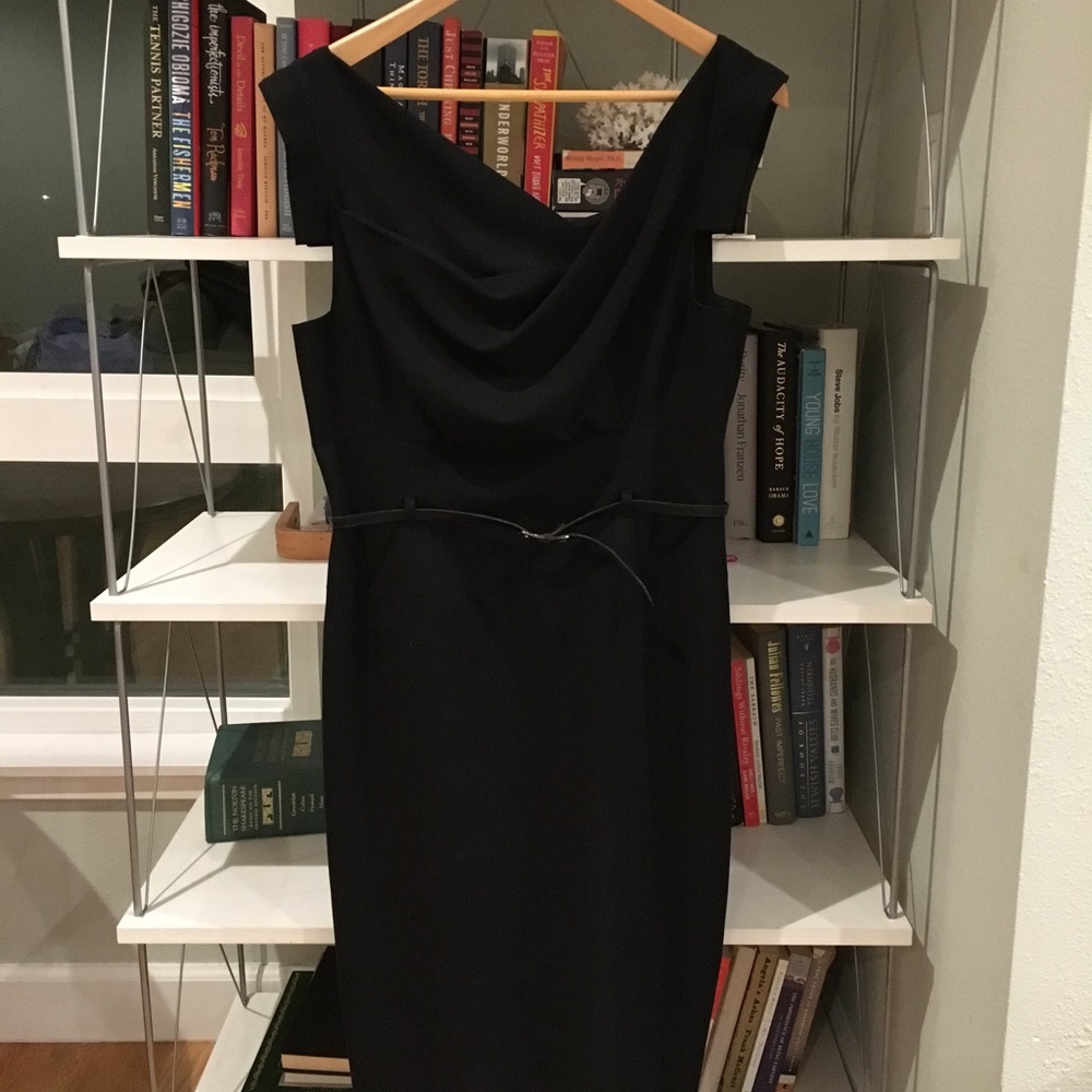 Black Halo Jackie O Black Sheath Dress