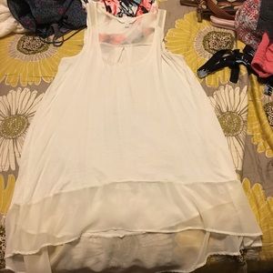 White tunic/dress/underlay