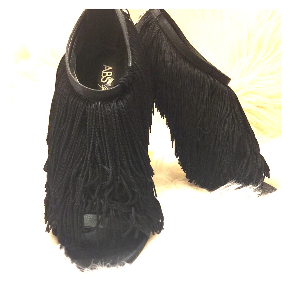 ABS by Allen Schwartz Fringe Heels - Brand New