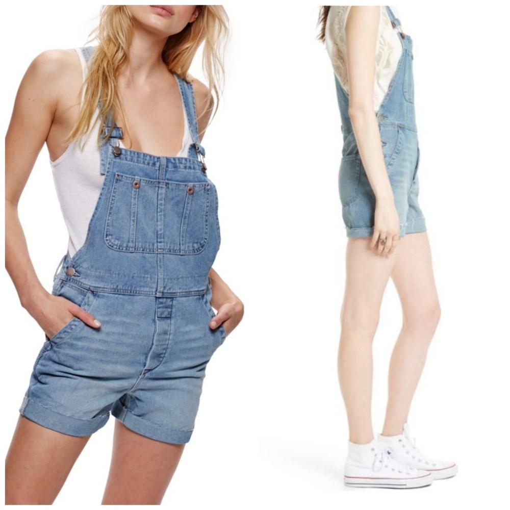 Free People Relax Boyfriend Shortalls
