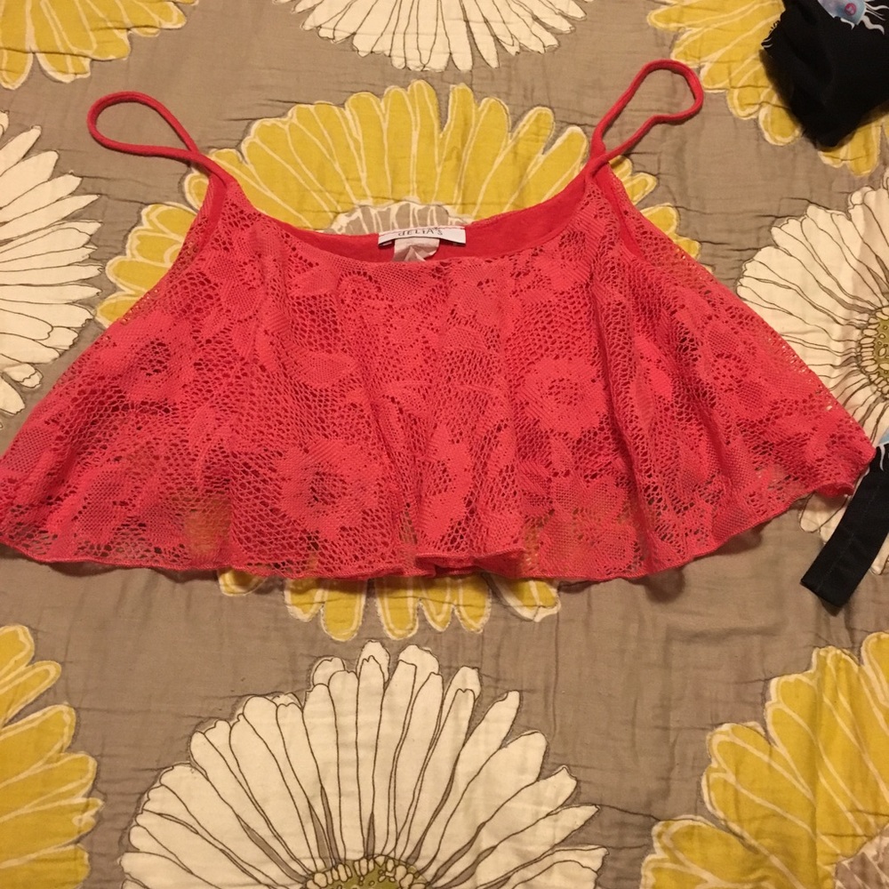 Pink crop top