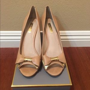 Louise et Cie - 'Nikkah' Open Toe Leather Pump