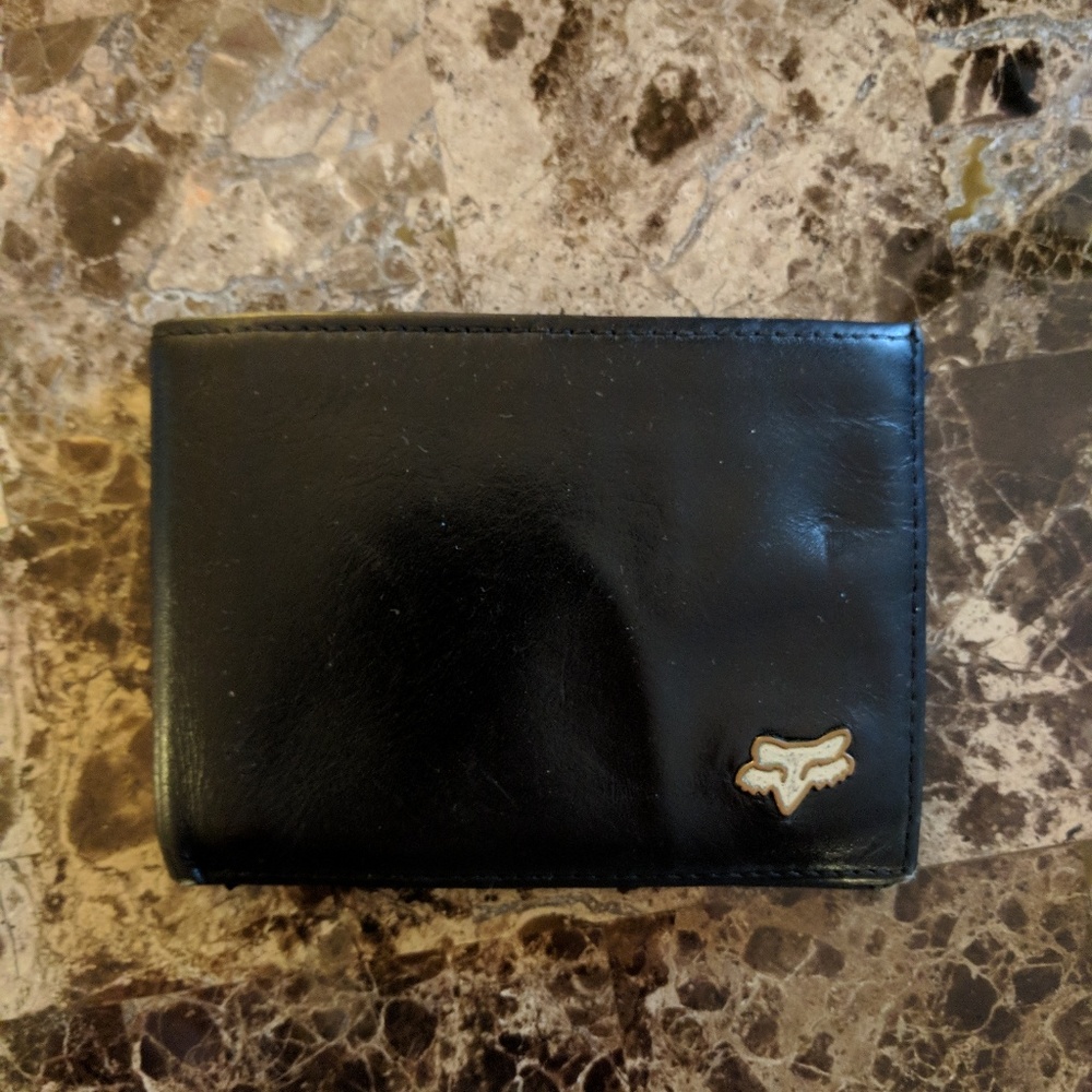 FOX mens leather waller