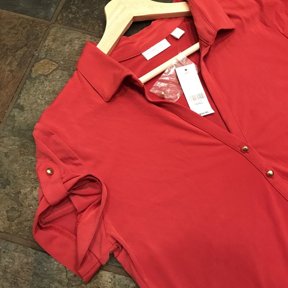 New York & Company polo top