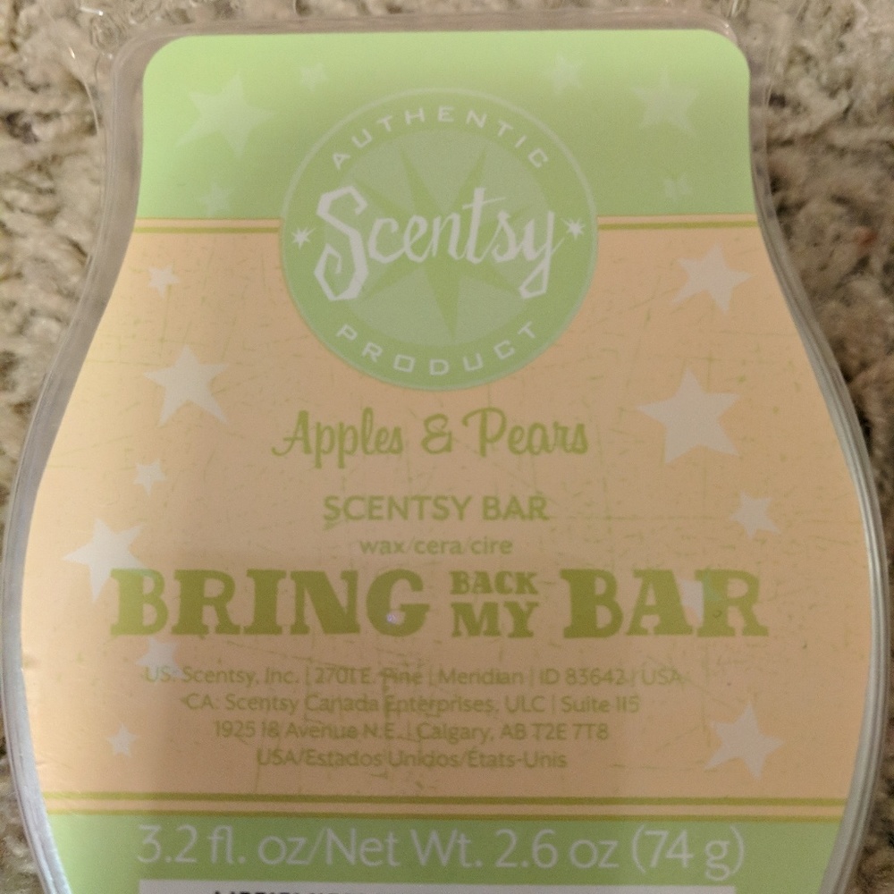 New apples and pears Scentsy bar
