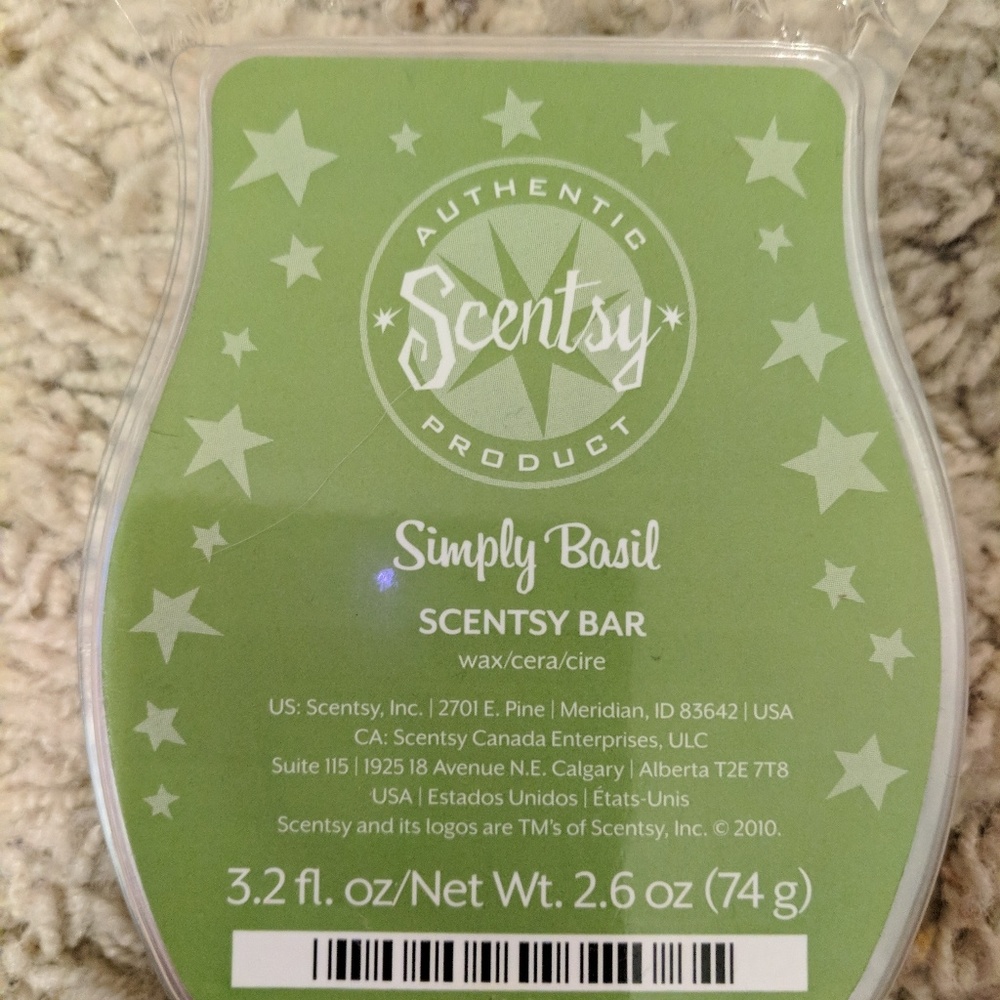 New simply basil Scentsy bar