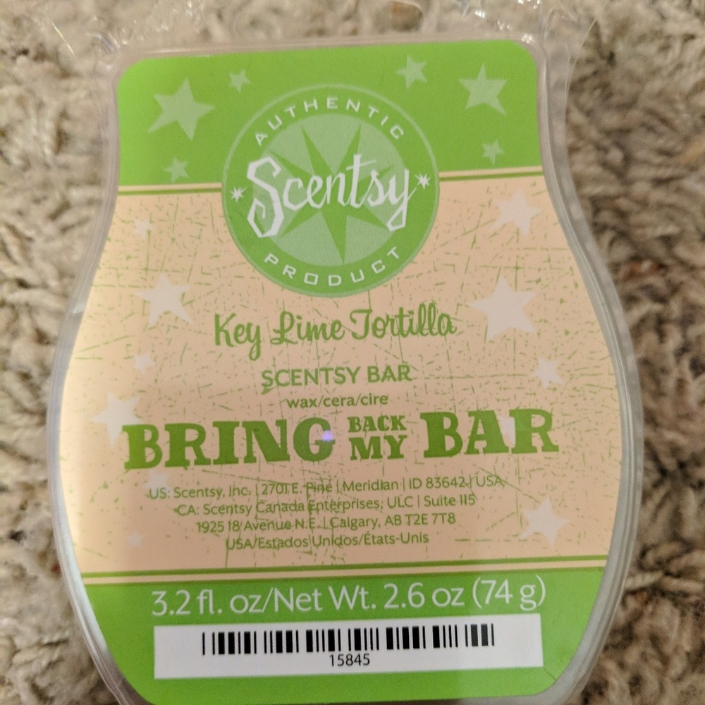 New key lime tortilla Scentsy bar