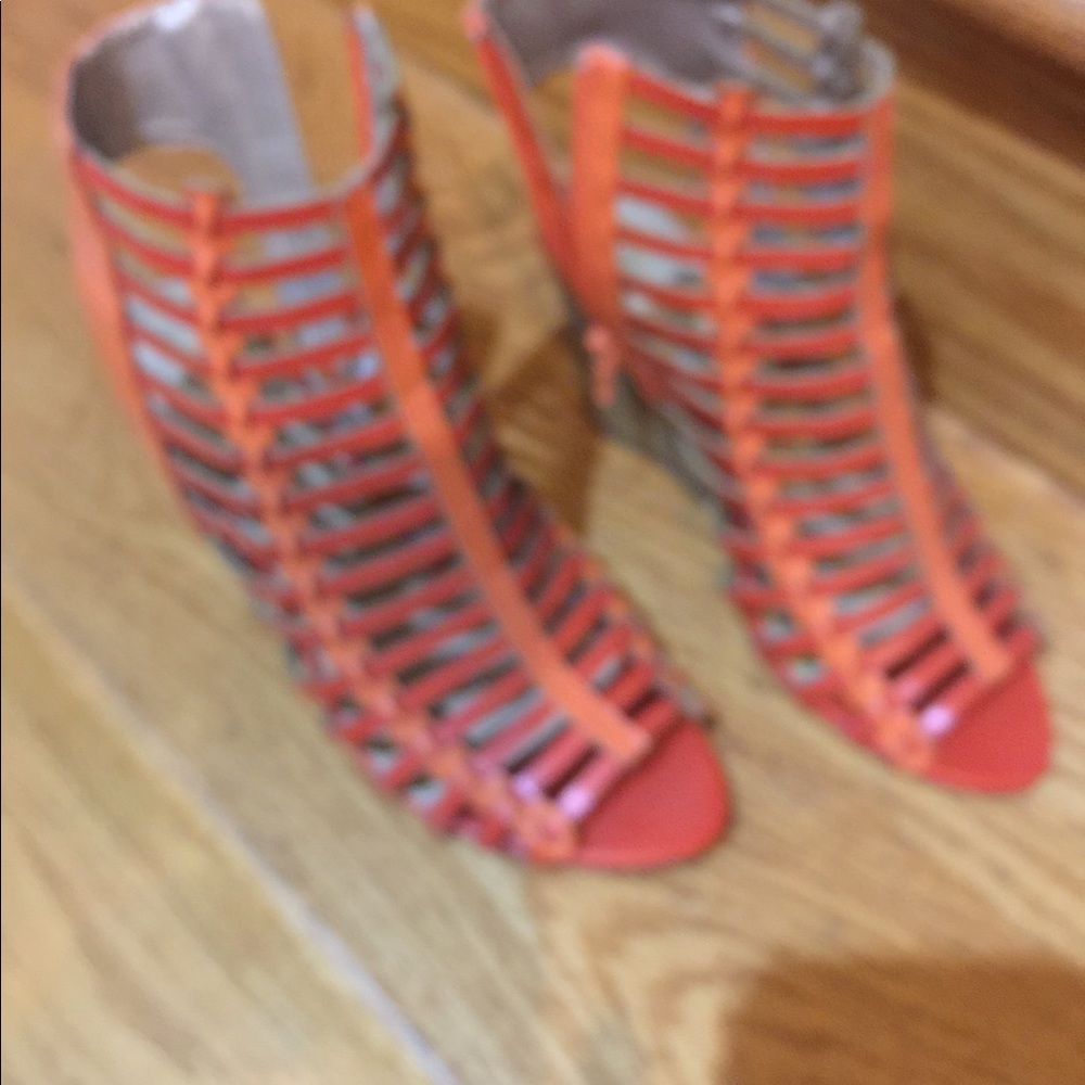 Orange sandals