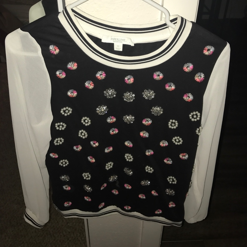 Women's blouse with bedazzle!