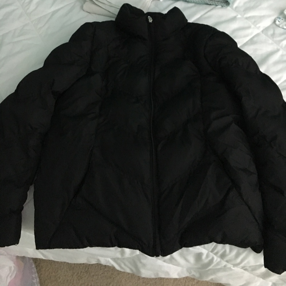 Black puffy jacket