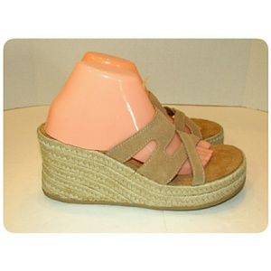 Splash Shoes - Women's Splash Brand Leather Wedge Sandal Size 10 Splash Shoes - Women's Splash Brand Leather Wedge Sandal Size 10