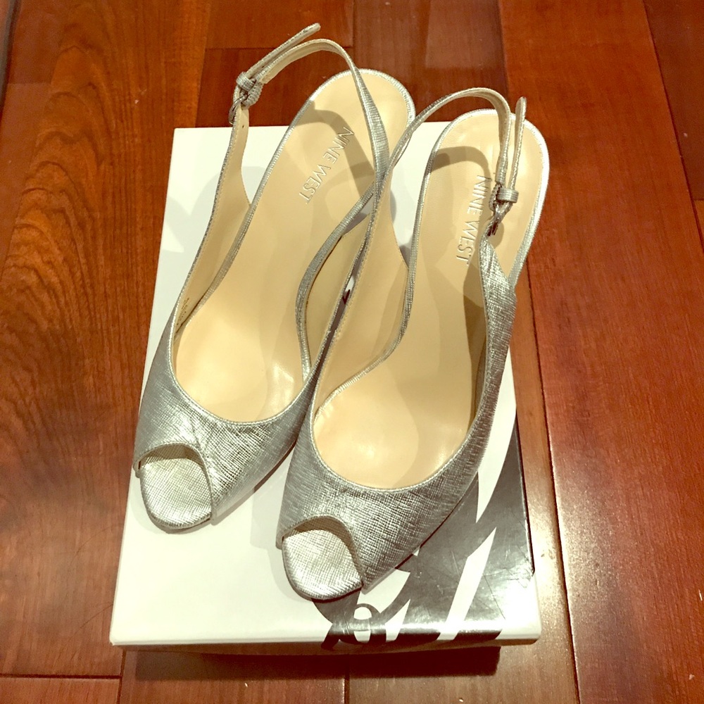 Nine West heels - Silver