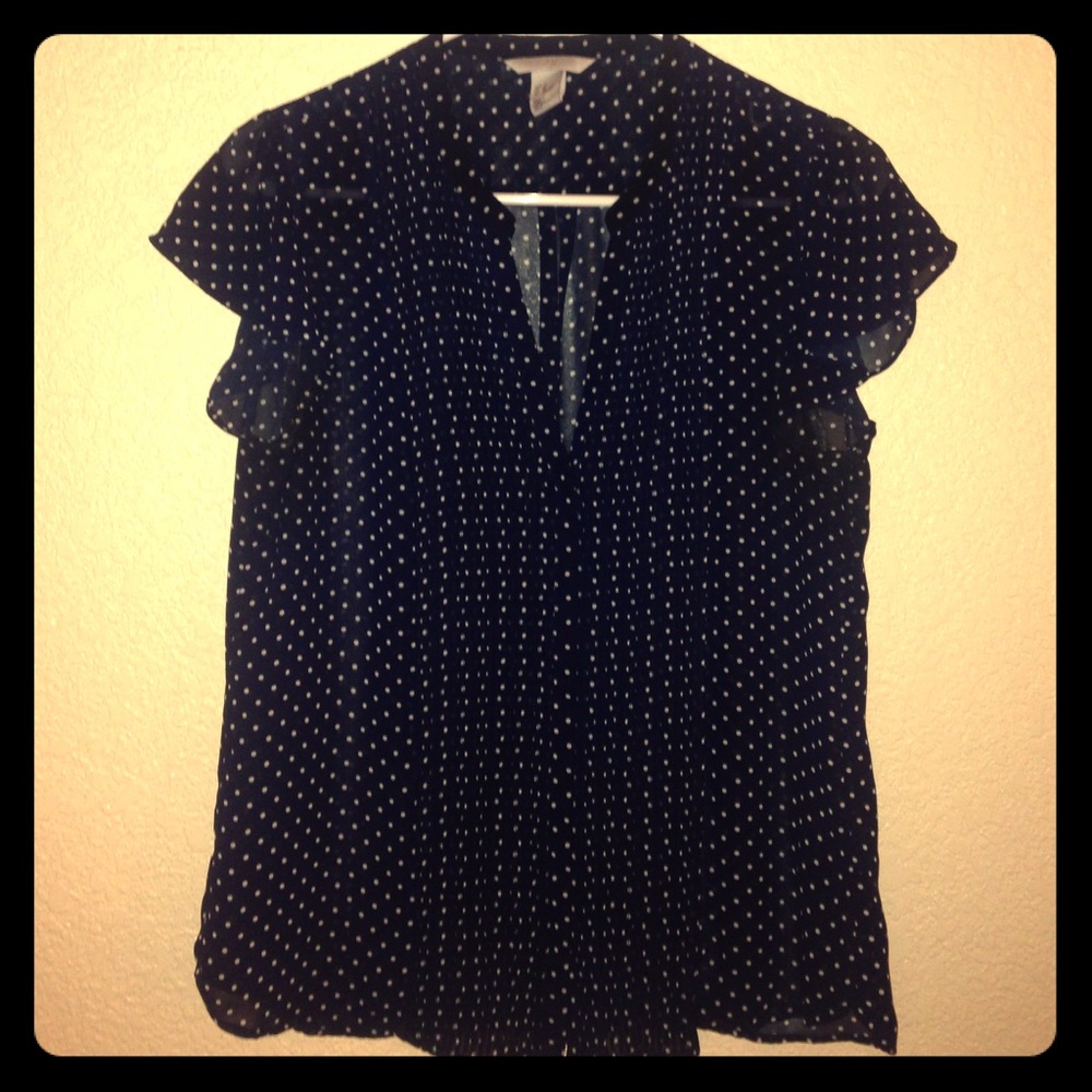 H&M polka dot blouse
