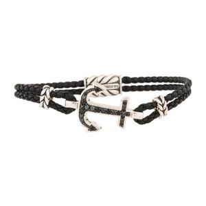 DAVID YURMAN Pave Black Diamonds Anchor Bracelet