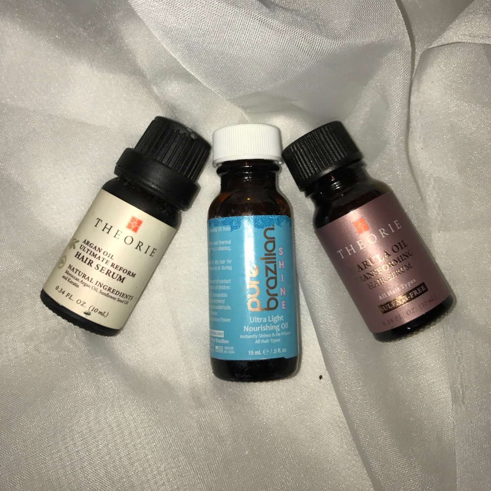 Trial size hair serums