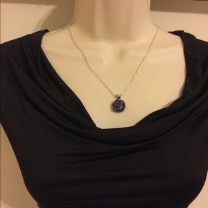 Faux Druzy Necklace and earring set! Faux Druzy Necklace and earring set!