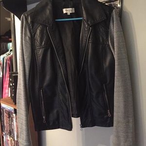 Faux leather jacket