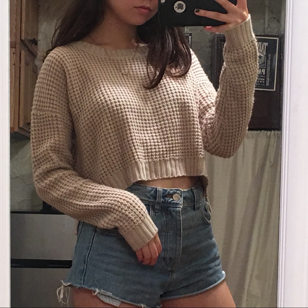Nude Cropped Knit