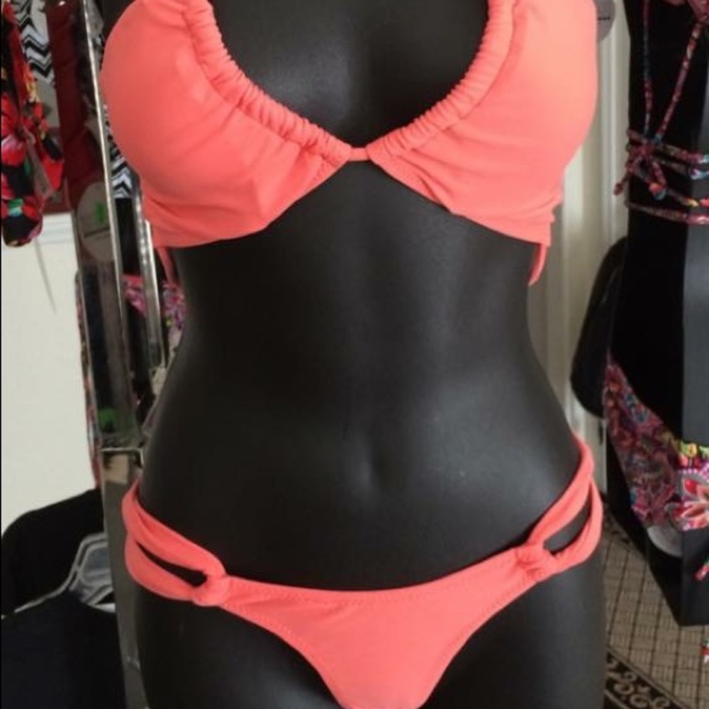 Forever Young Las Vegas coral cheeky bikini
