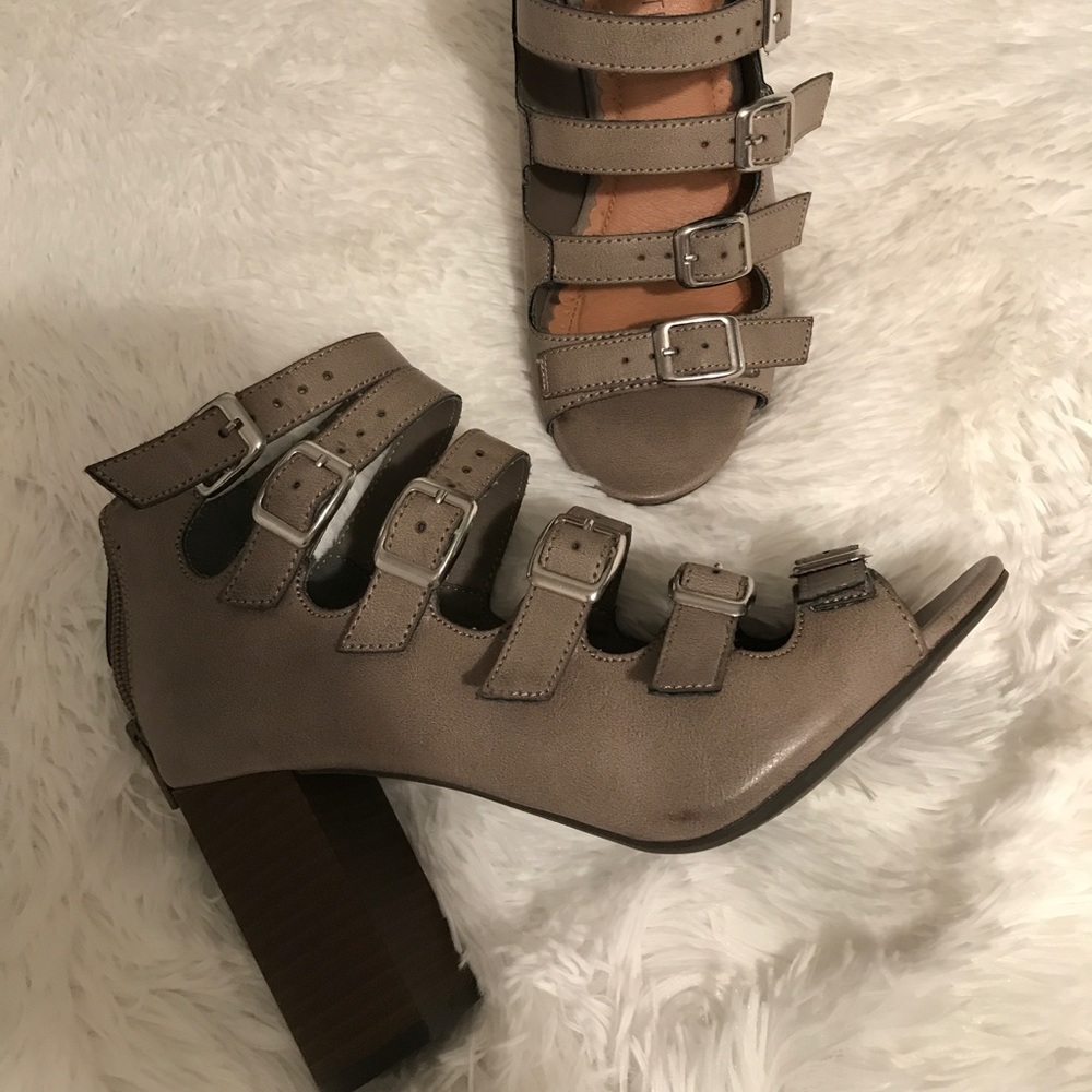 Strapped heels