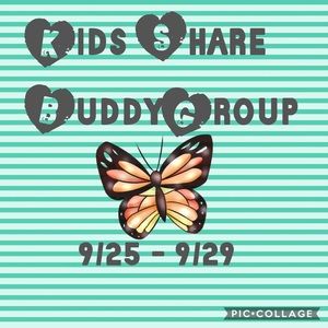 CLOSED - Kids Share Buddy Week 9/25 - 9/29.