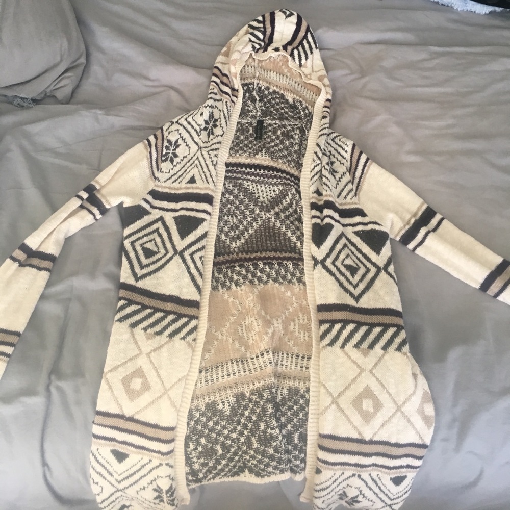 Cream Cardigan Sweater