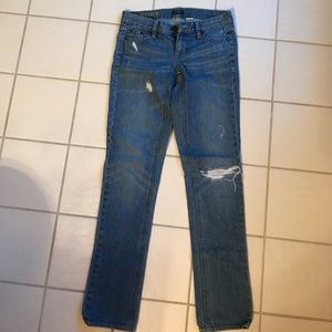 J.Crew matchstick jeans.