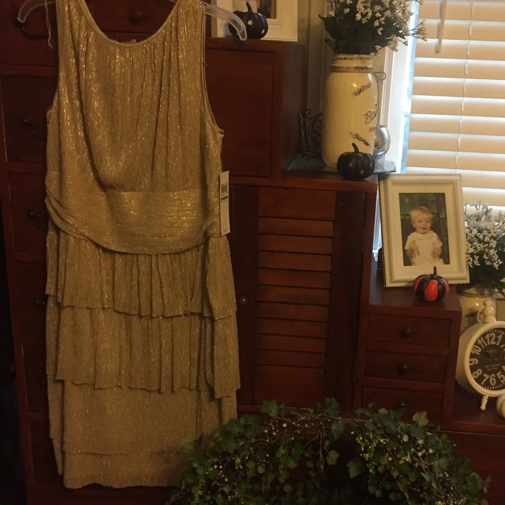 New Gold Maggy London Dress