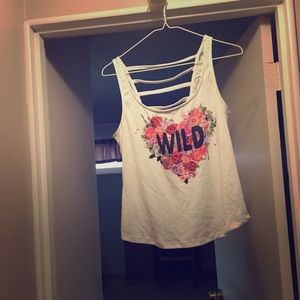 WILD Tank, super cute see through lace all on back