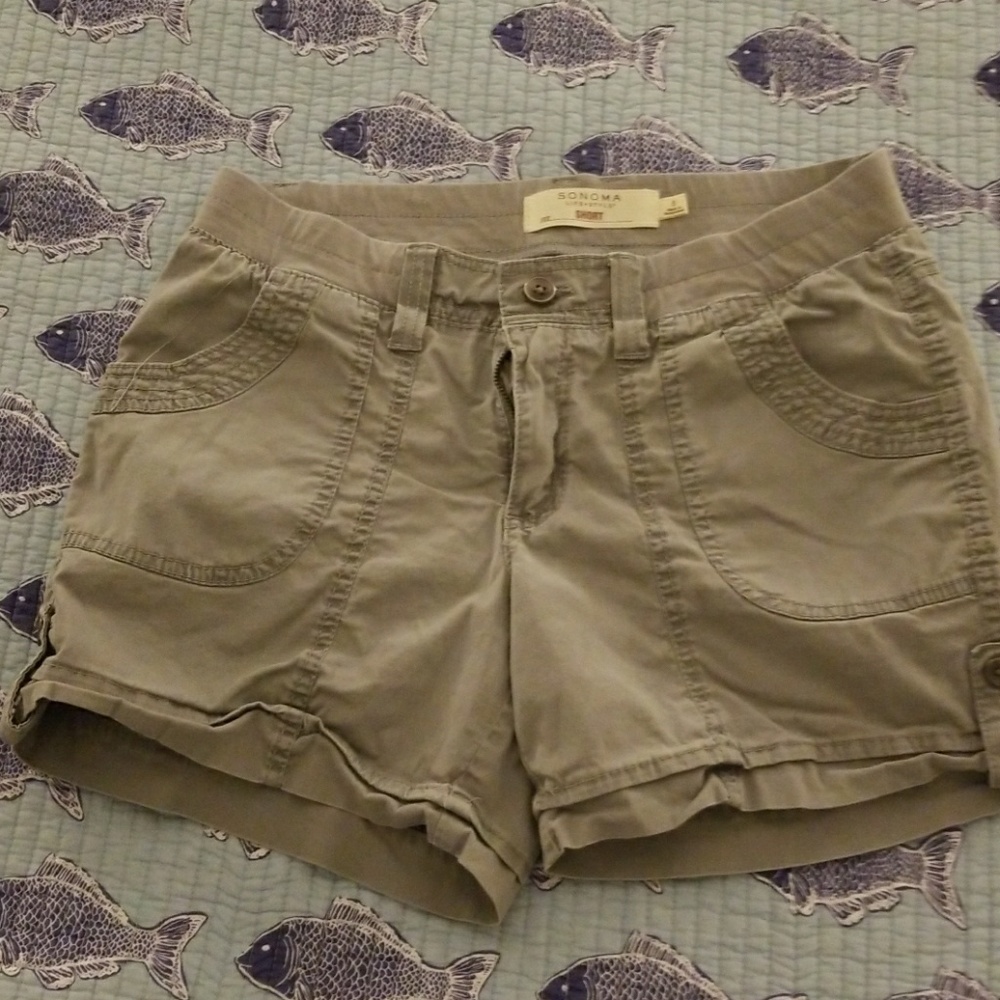 Cargo shorts with soft waist.