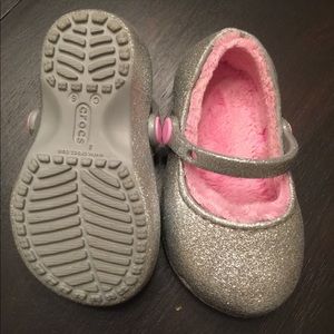 Sparkle Fuzzy Crocs