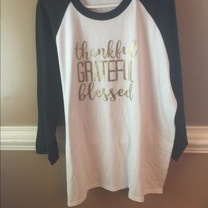 NWOT Thanksgiving Raglan T-Shirt!