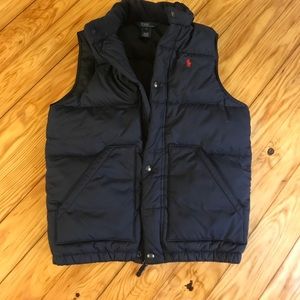 Ralph Lauren blue puffer vest for children.