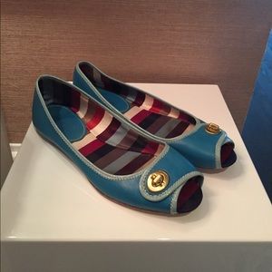 Blue coach flats Blue coach flats