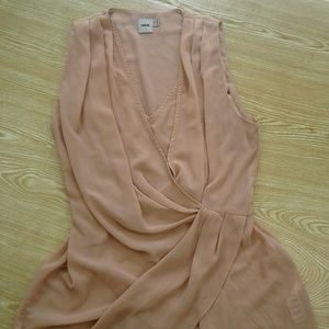Asos light peach flowy top. Size 8