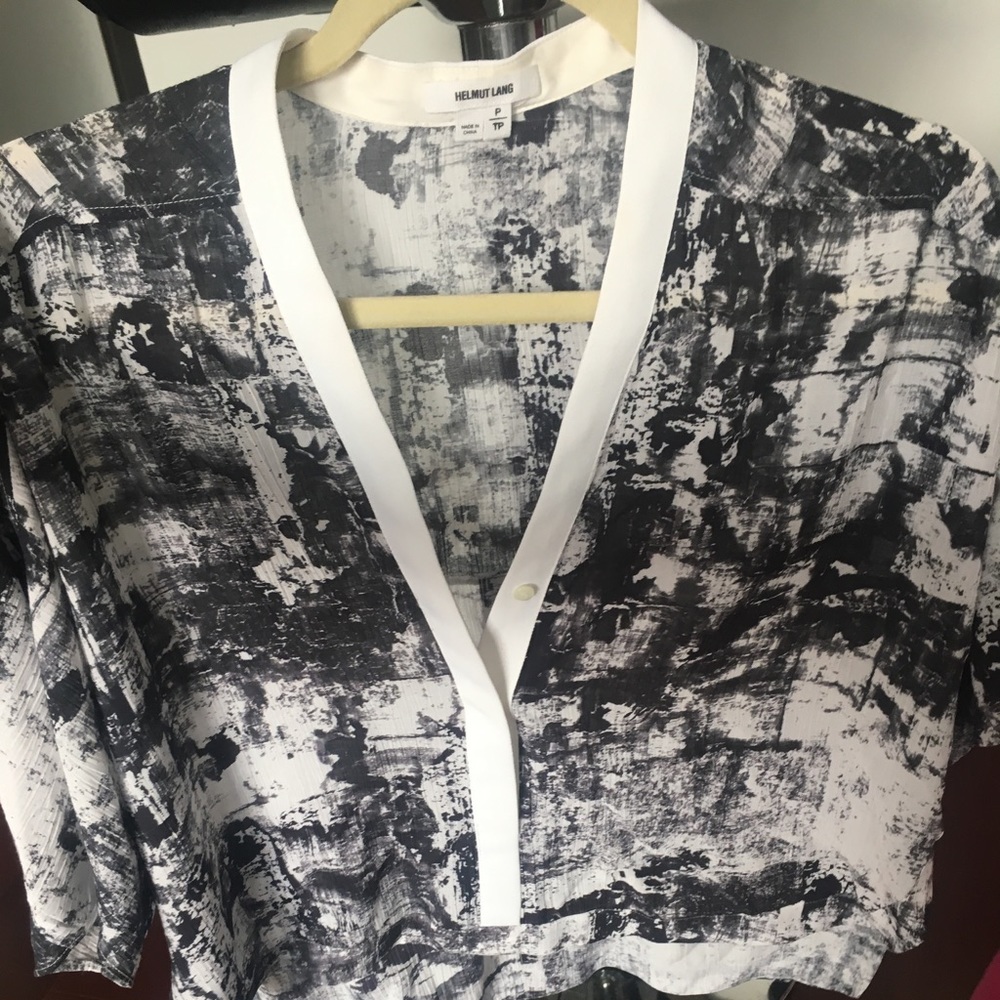 Helmut Lang cropped blouse