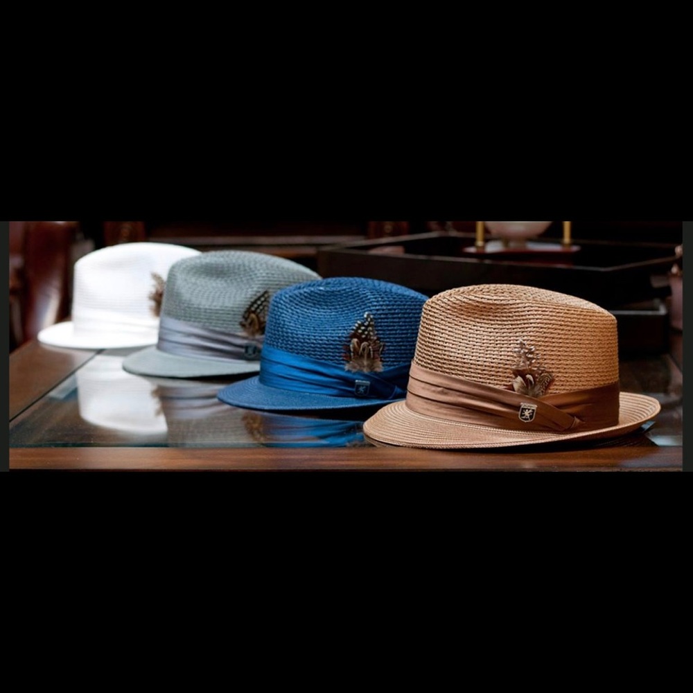 Stacy Adams Milan Straw Hats
