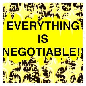 My closet is all negotiable!